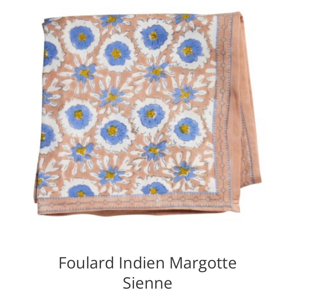 Foulard MARGOTTE sienne