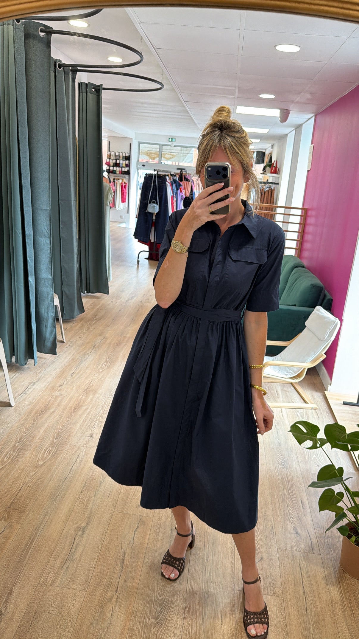 Robe ALIONA Bleu marine