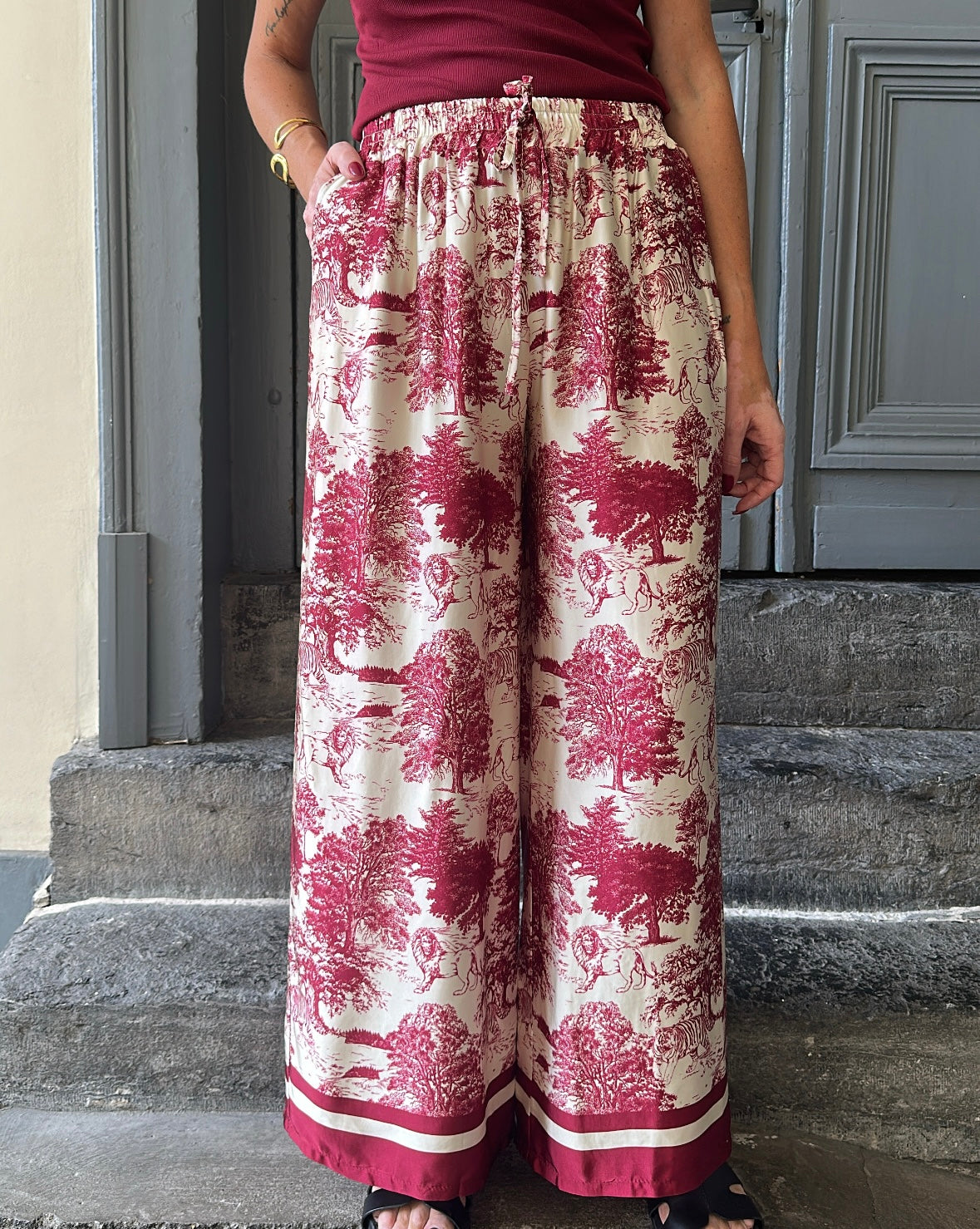 Pantalon LEON Bordeaux