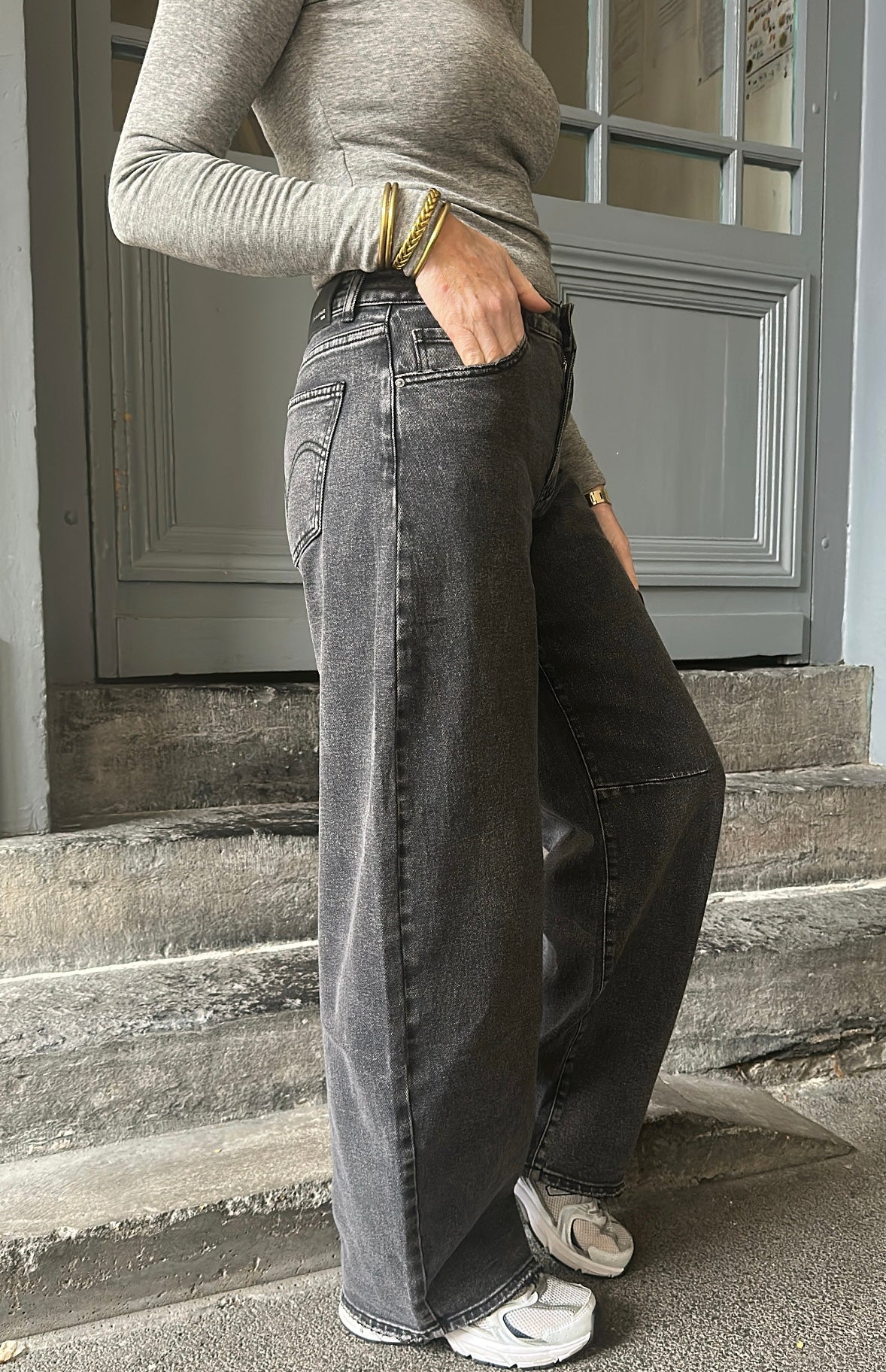 Jean barrel MARCO Gris foncé