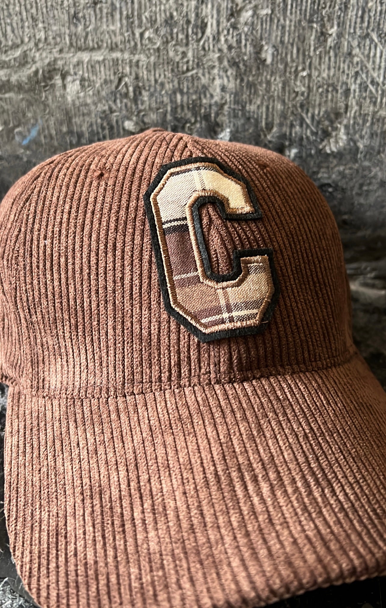 Casquette YUNA Marron/Carreaux