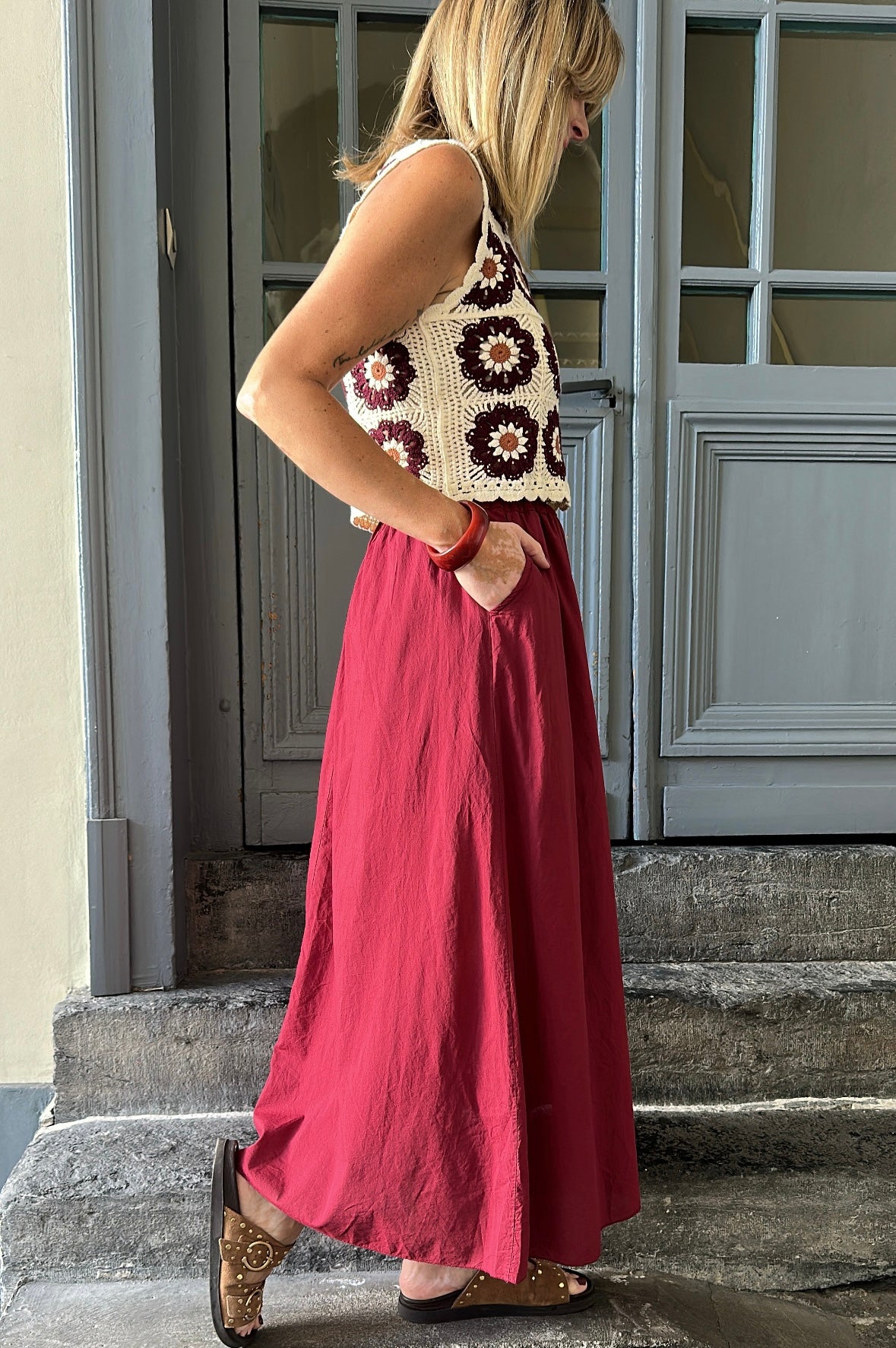 Jupe ELOÏSE Bordeaux