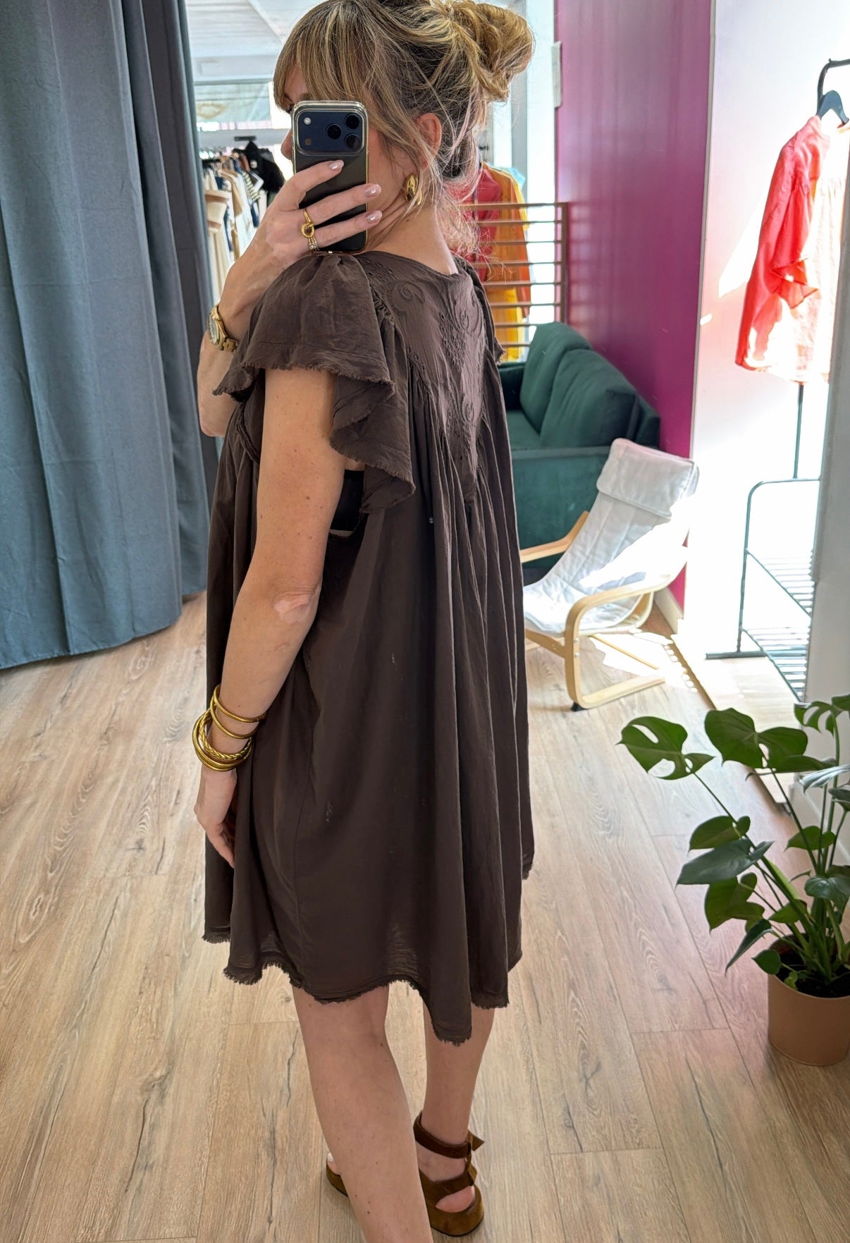 Robe MONISE Chocolat