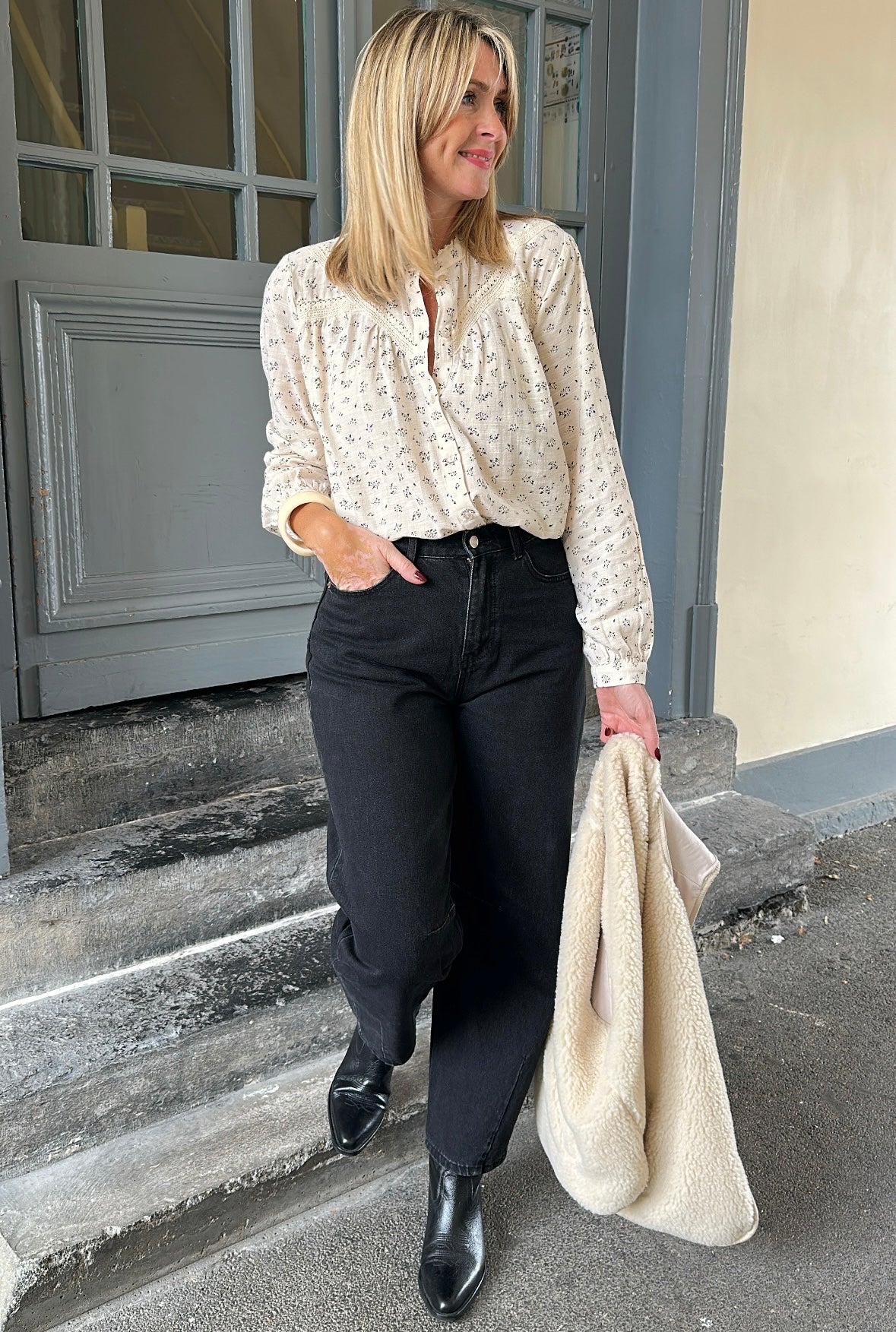 Blouse fleurie PIECES