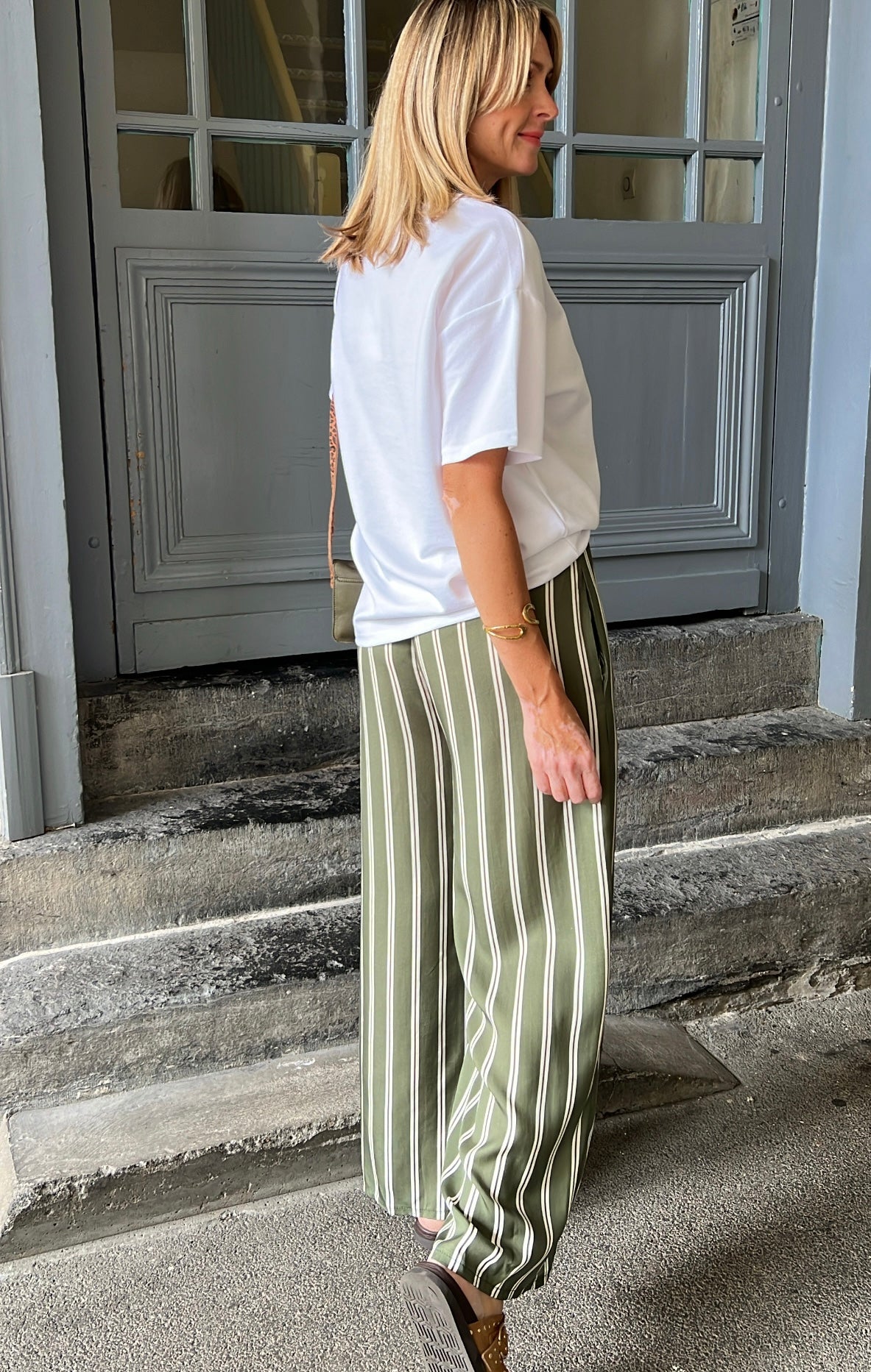 T-shirt SKYLAR PIECES Blanc