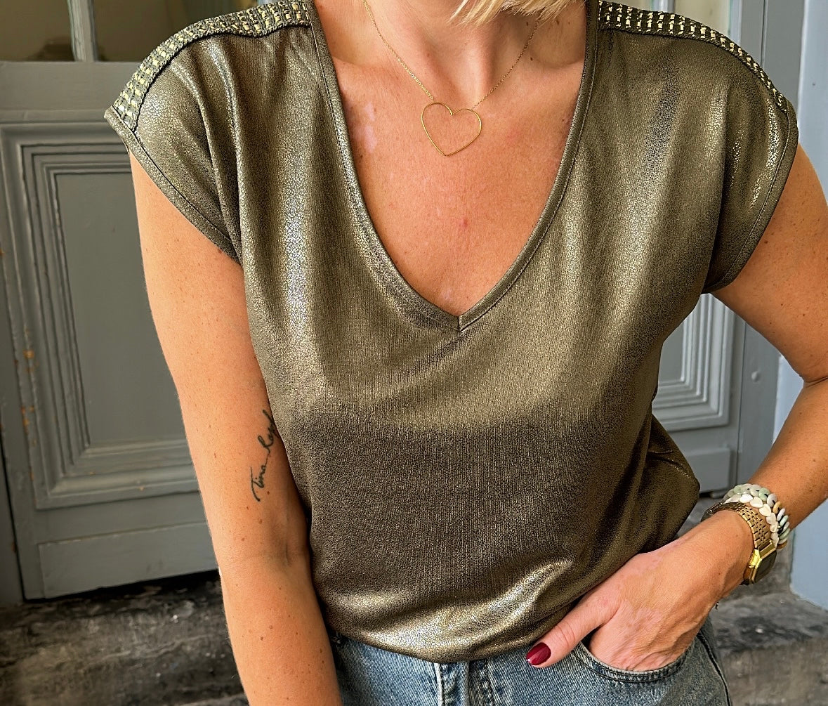 Top SHIMY Kaki PIECES