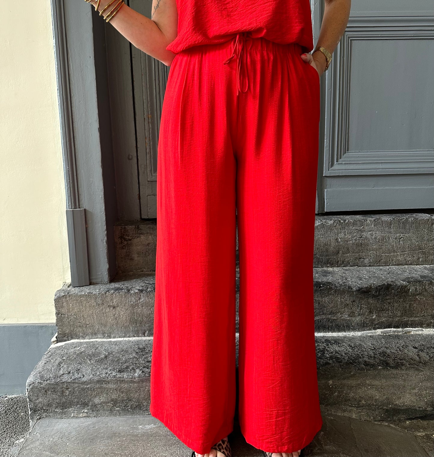Pantalon BIBA Rouge