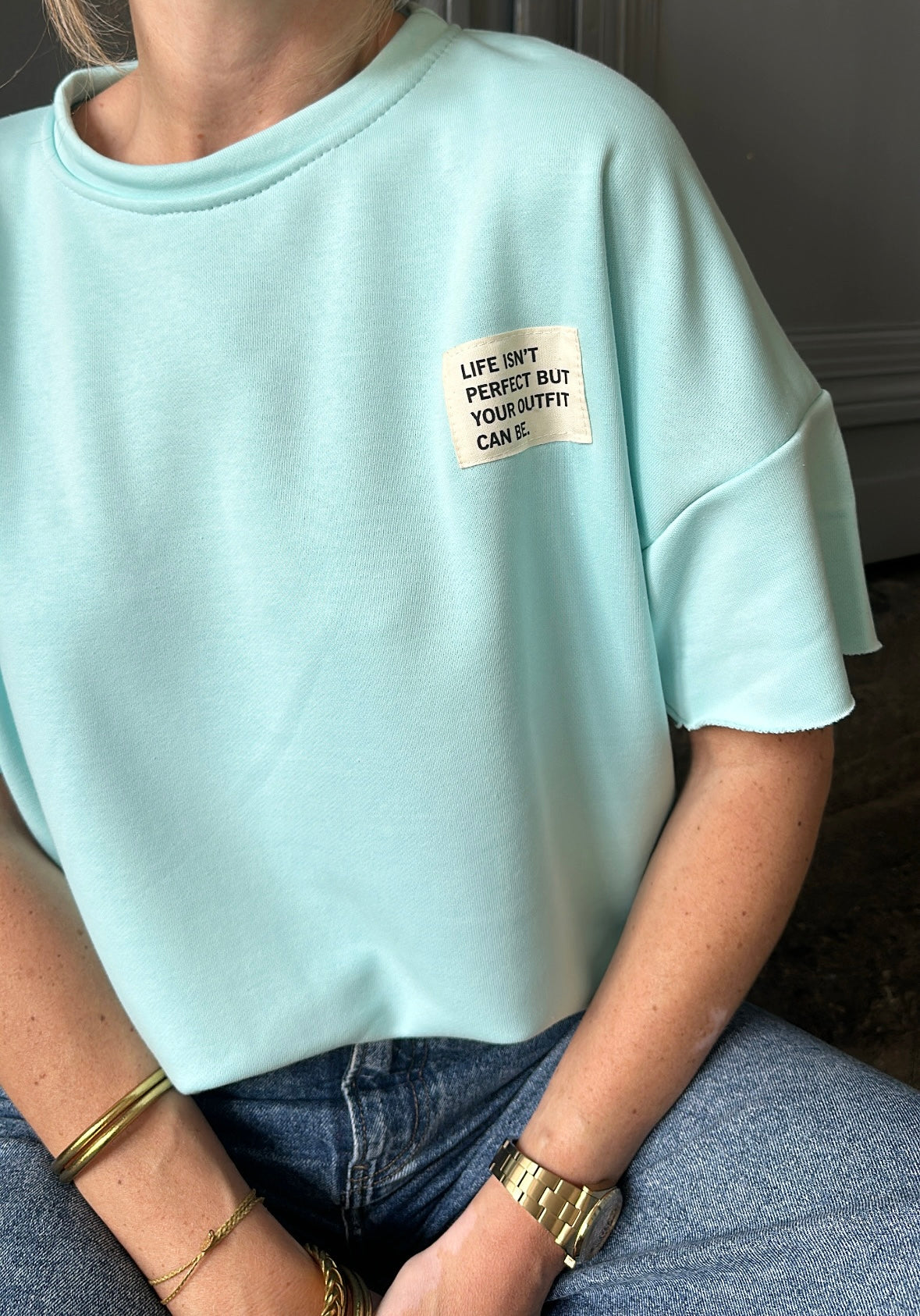 Sweat-shirt LOLY Turquoise