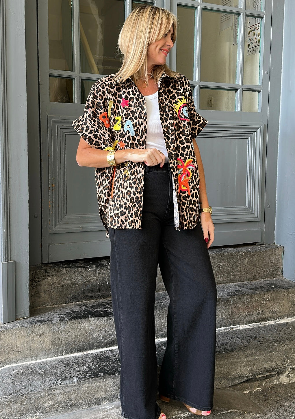 Jean SELMA Black Denim PIECES