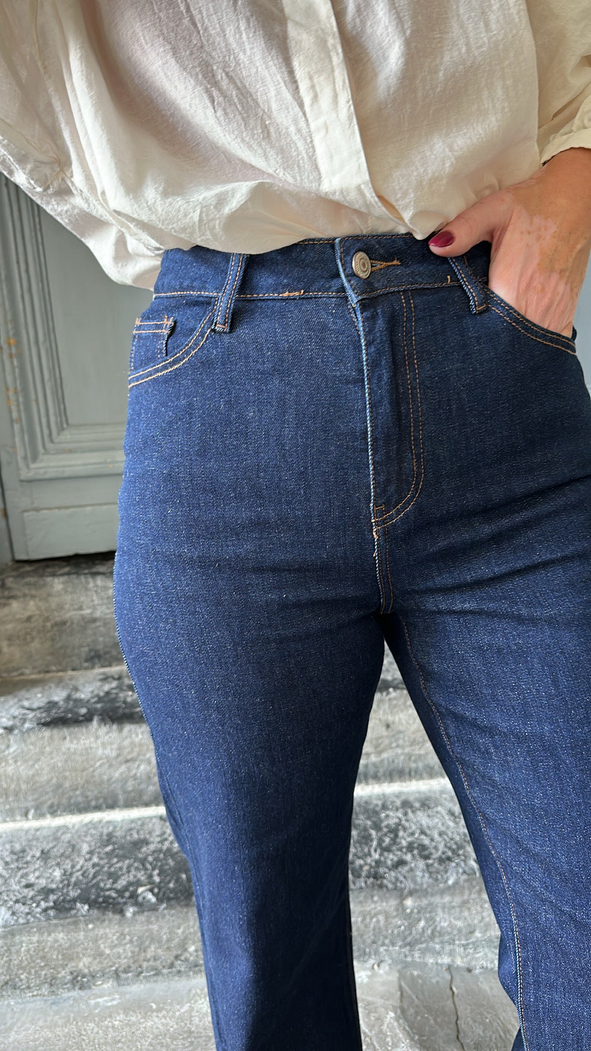 Jean Wide Leg brut BARBARA ORAIJE