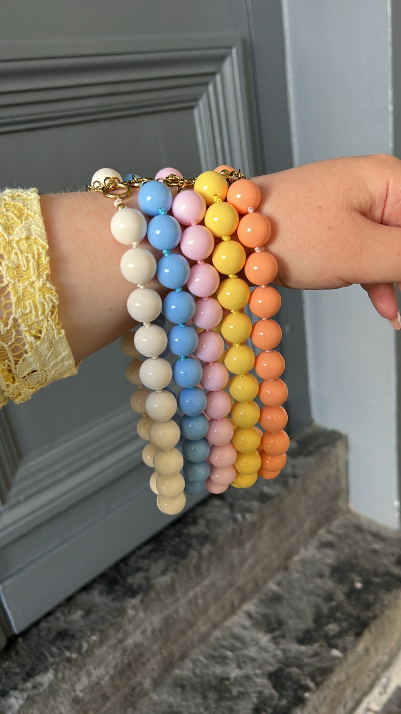 Collier SALOMÉ Bleu ciel