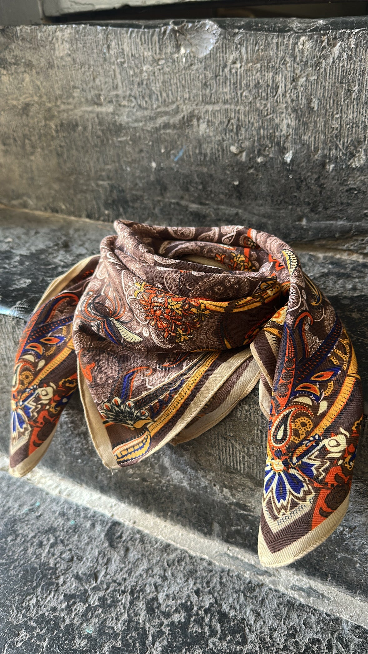 Foulard TANIA Marron