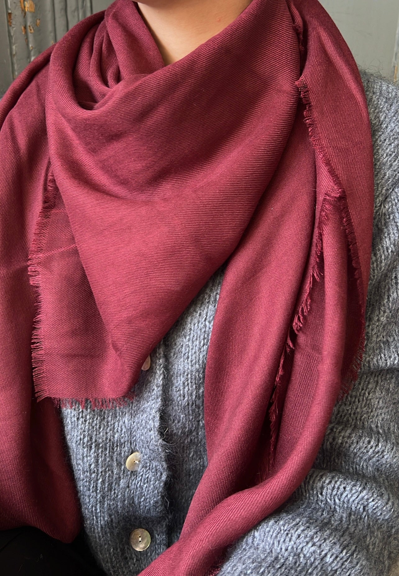 Écharpe HAILEY PIECES Bordeaux