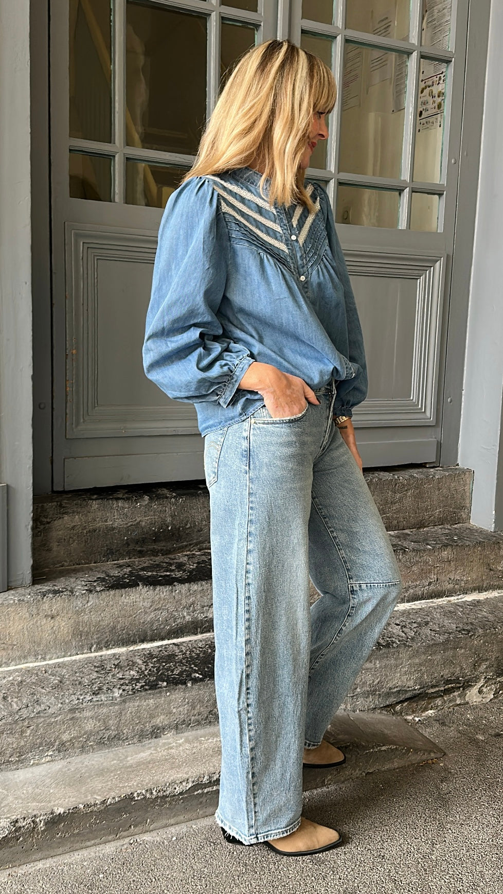Jean barrel MARCO Denim clair