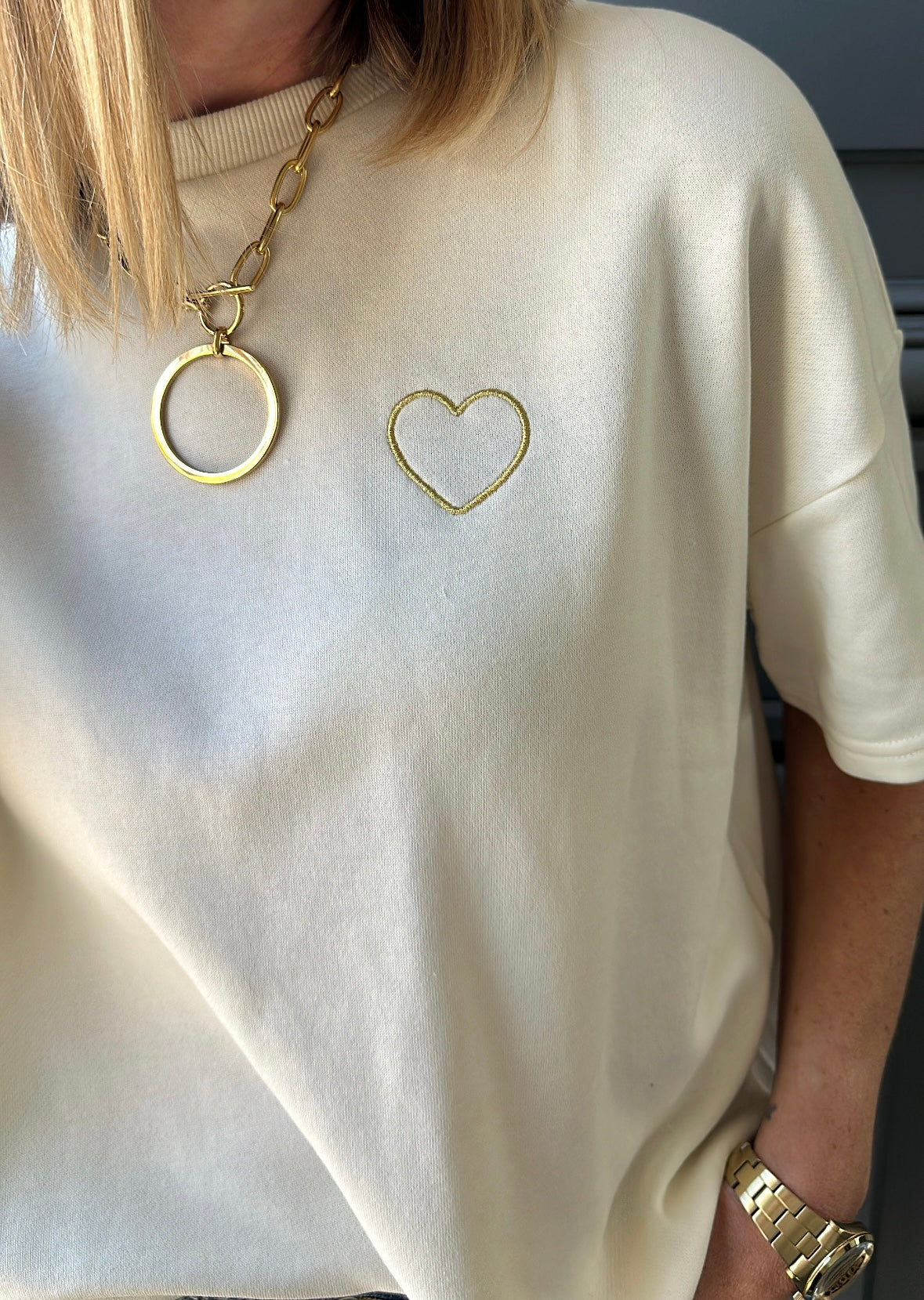 T-shirt sweat CHILLI PIECES White Pepper