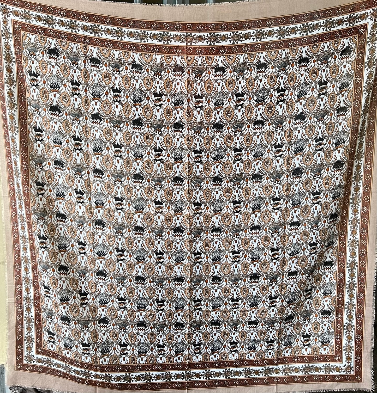 Foulard RHÉA Beige/Marron