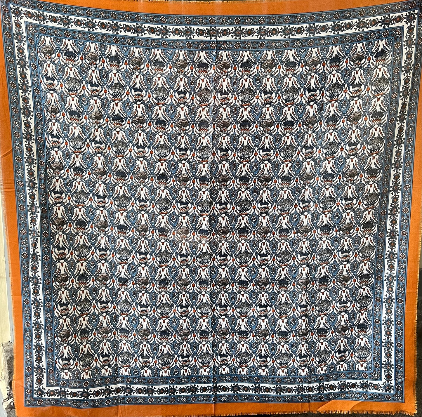 Foulard RHÉA Bleu/orange