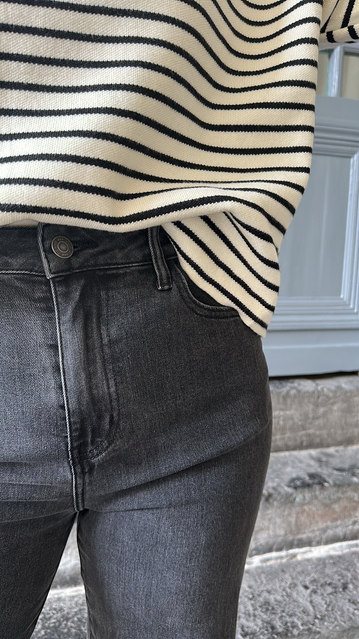 Jean Wide Leg gris GABRIEL ORAIJE