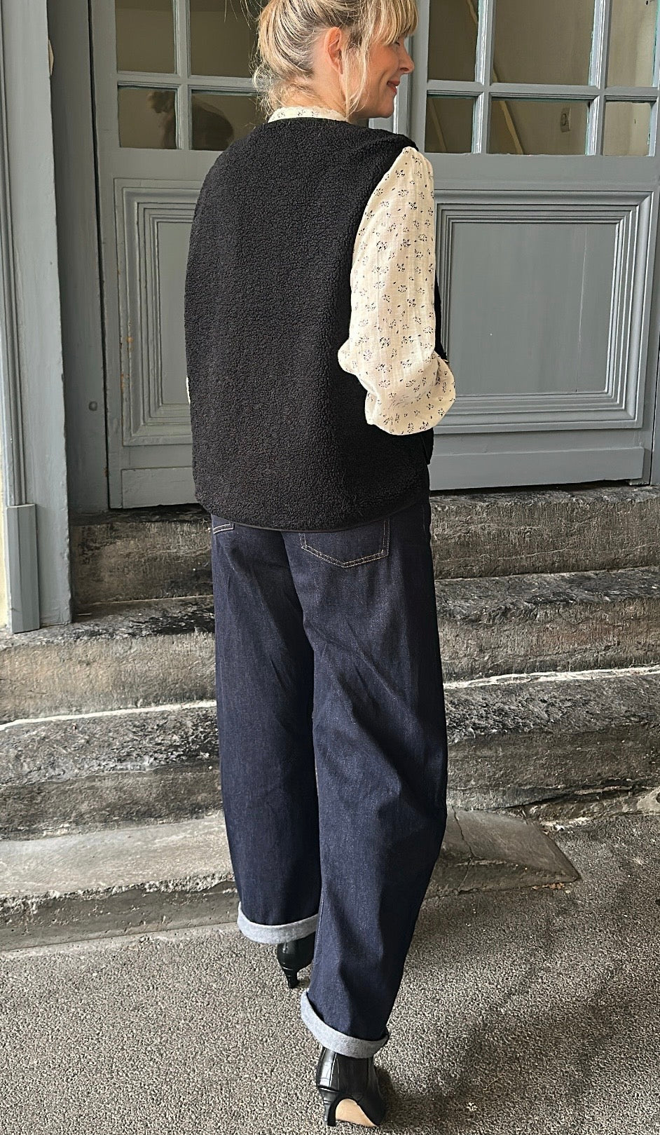 Gilet moumoute ISAAC Noir