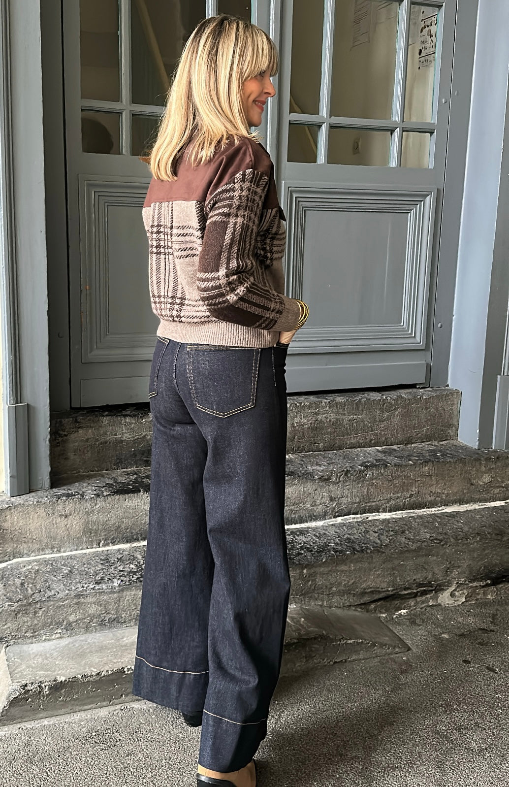 Gilet AMIR Chocolat/ Beige