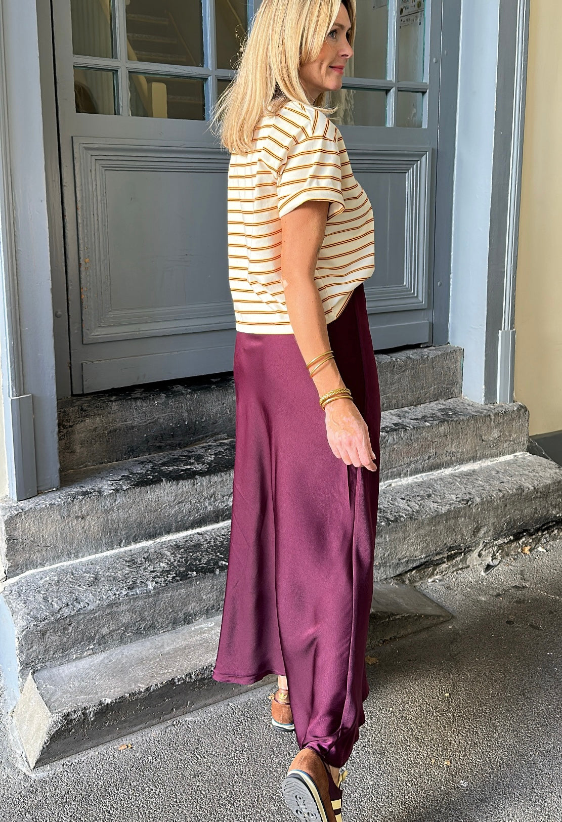 Jupe HELENA Bordeaux