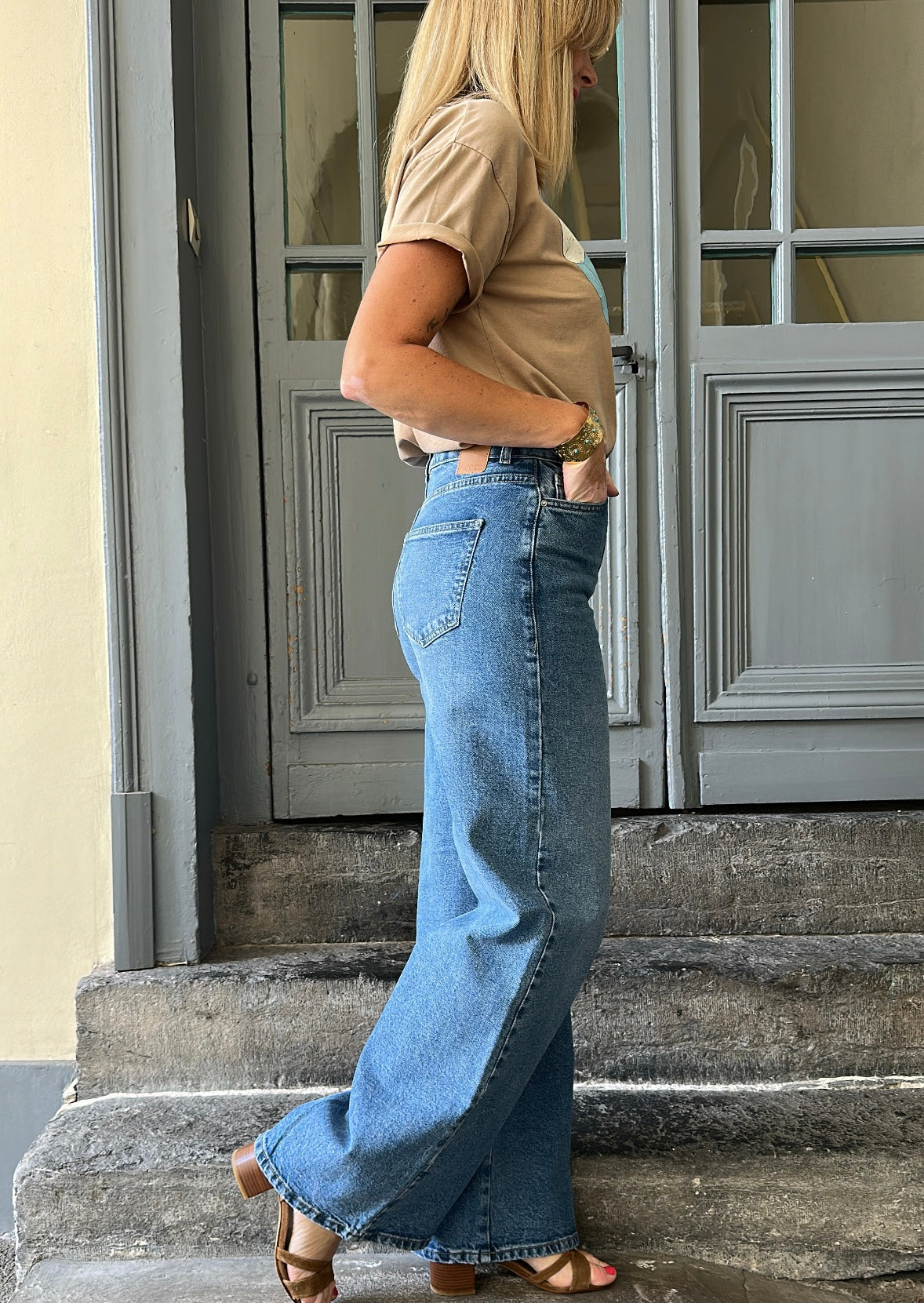 Jean SELMA Medium Blue Denim PIECES