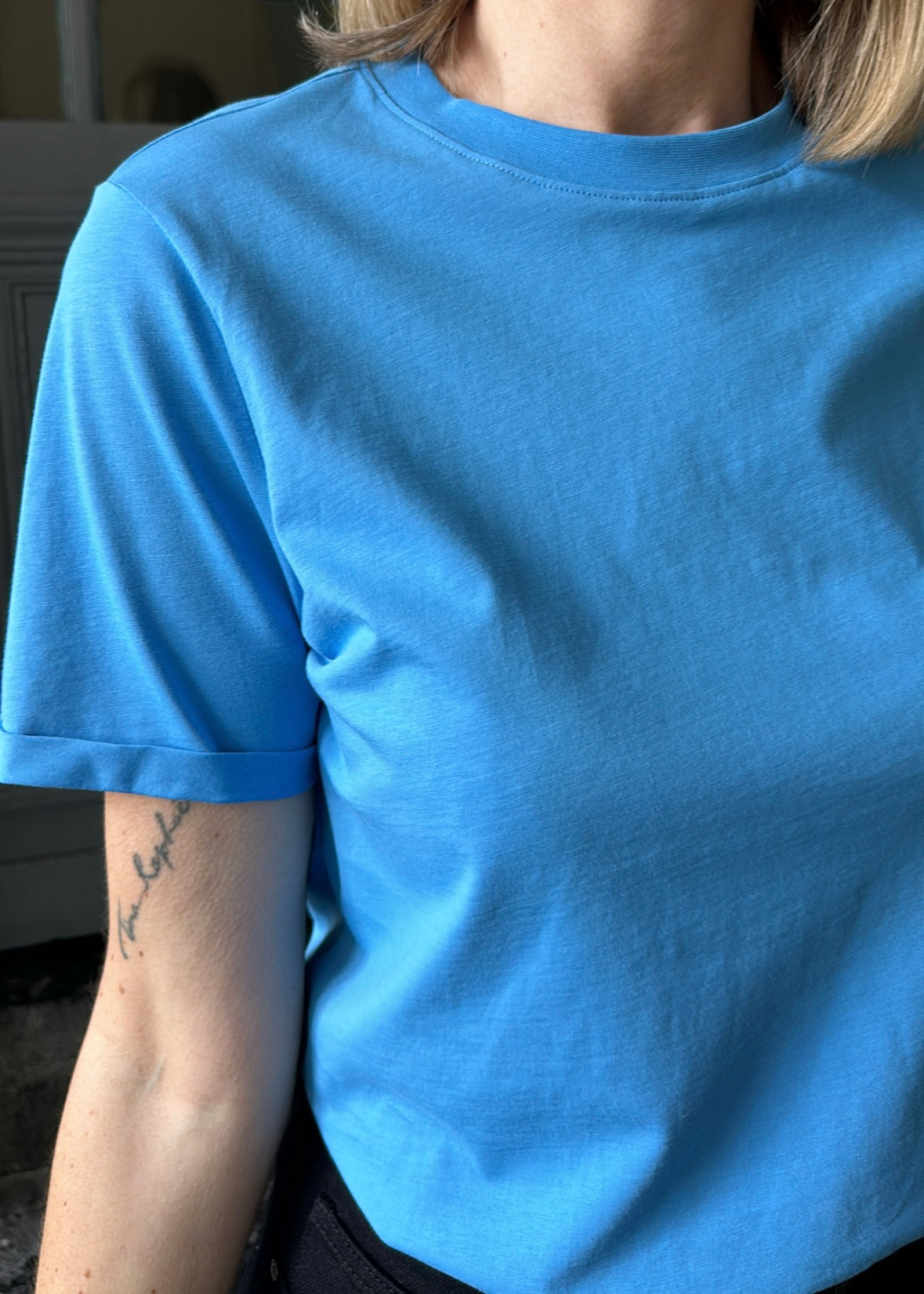 T-shirt RIA Azure Blue PIECES