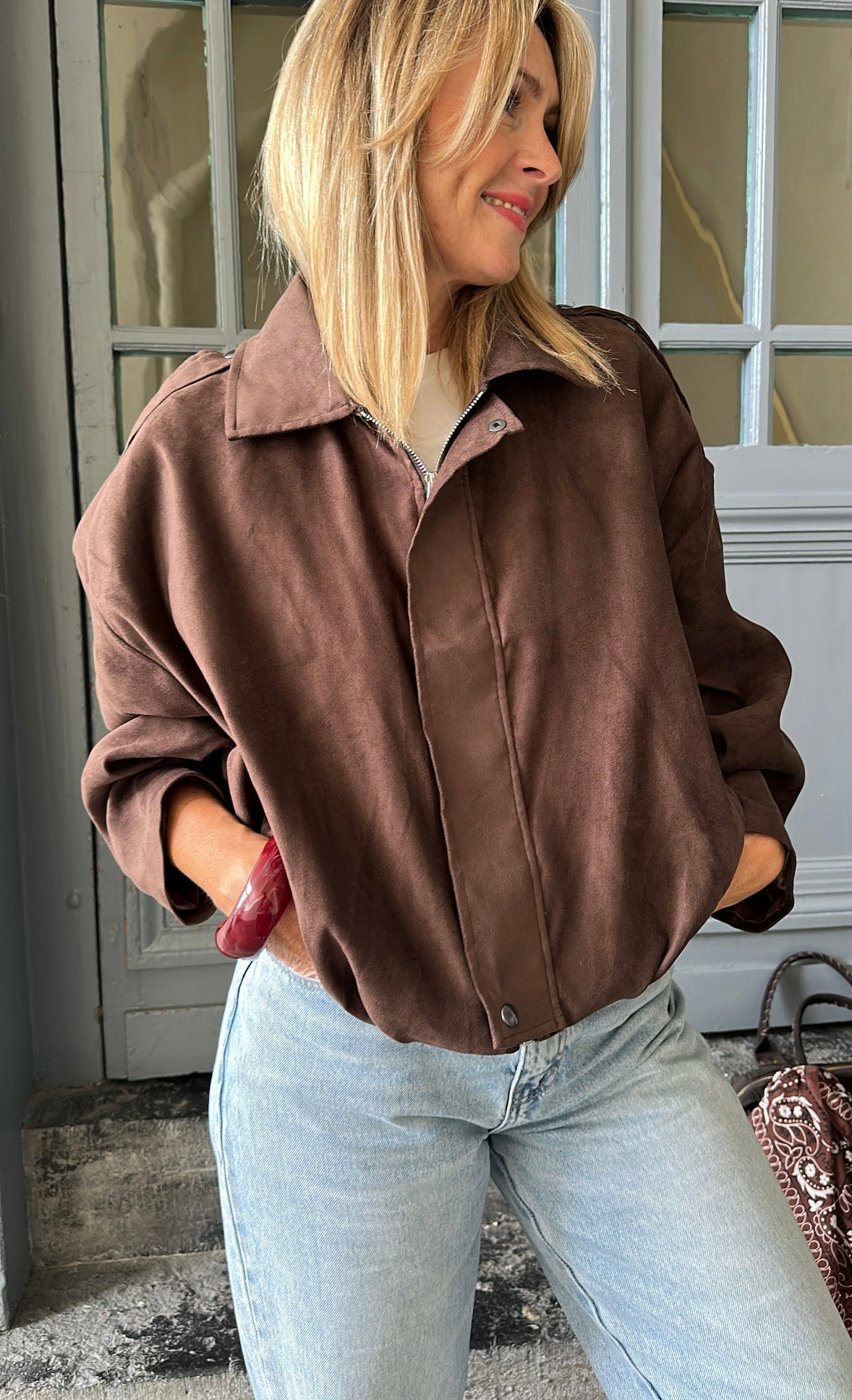 Bomber LINA chocolat