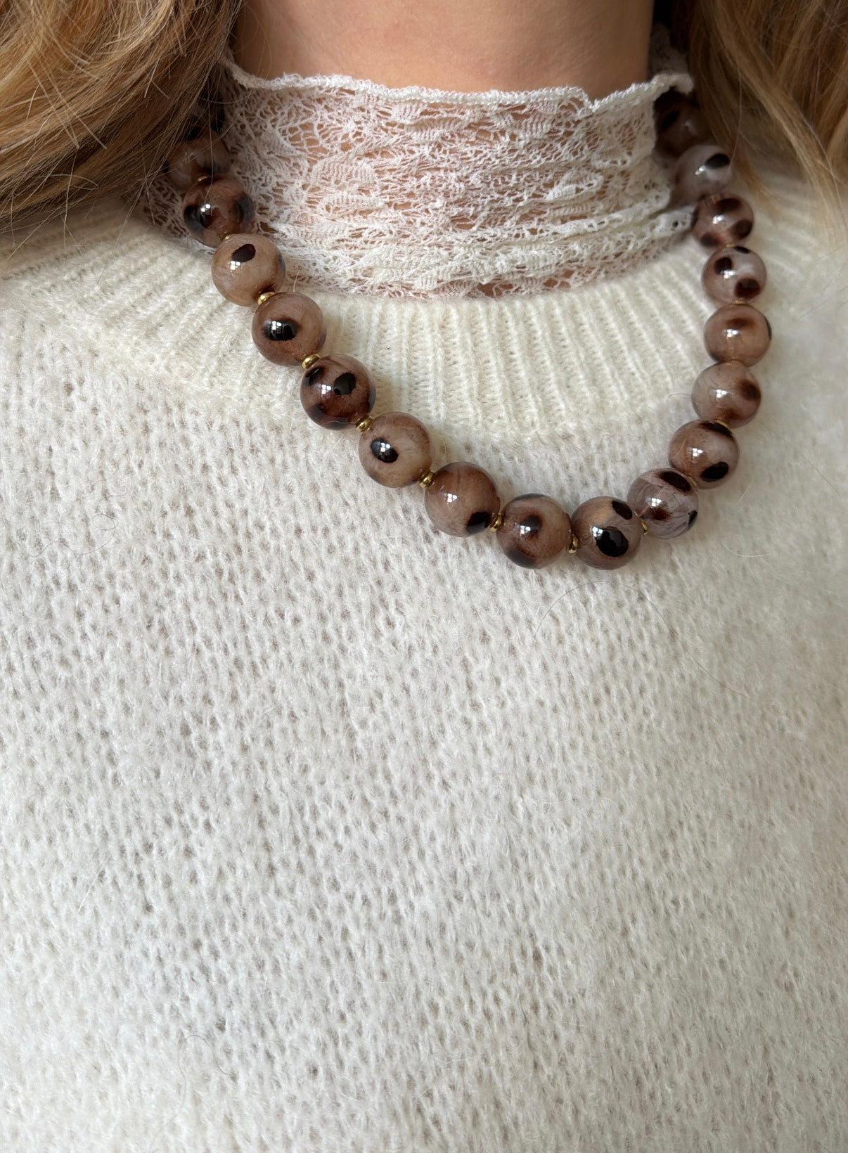 Collier TARA Taupe