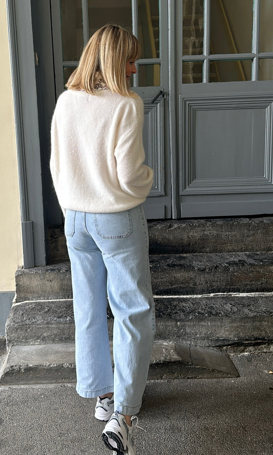 Jean WIDE VIOLETTE Denim clair ORAIJE