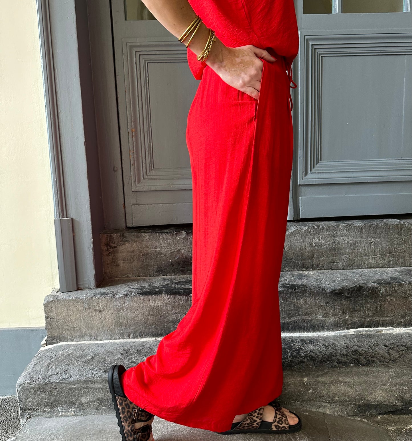 Pantalon BIBA Rouge