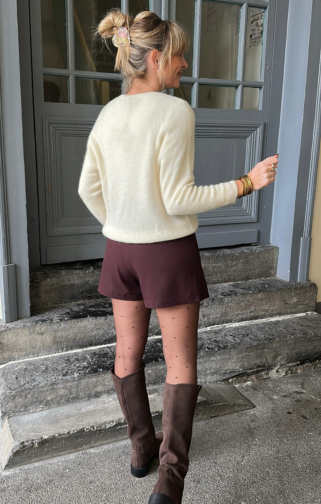 Pull NORÉ Ecru