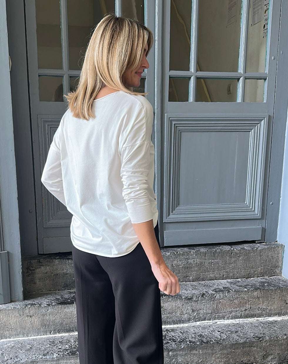 T-shirt oversize GIGI Blanc
