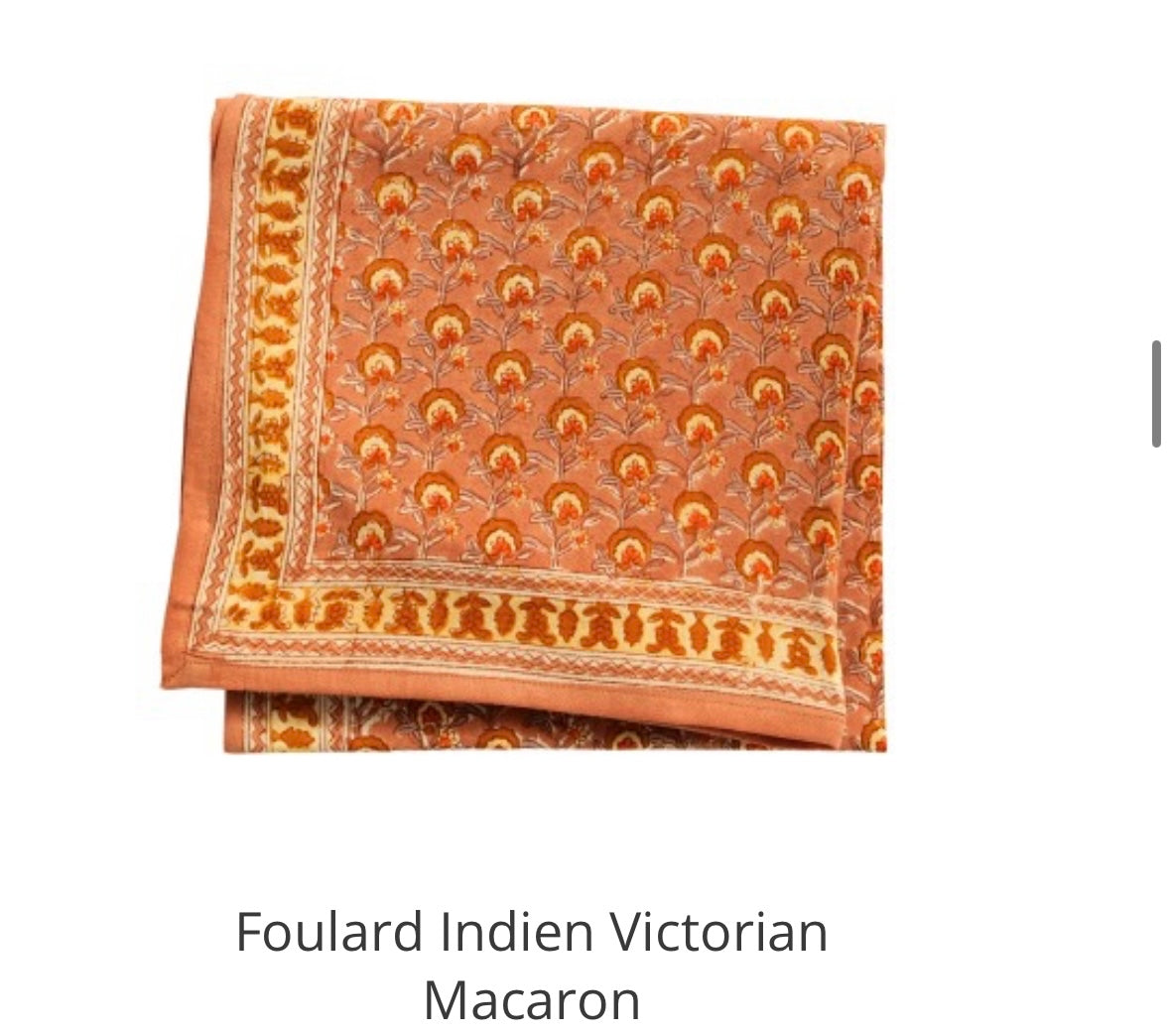 Foulard VICTORIAN Macaron