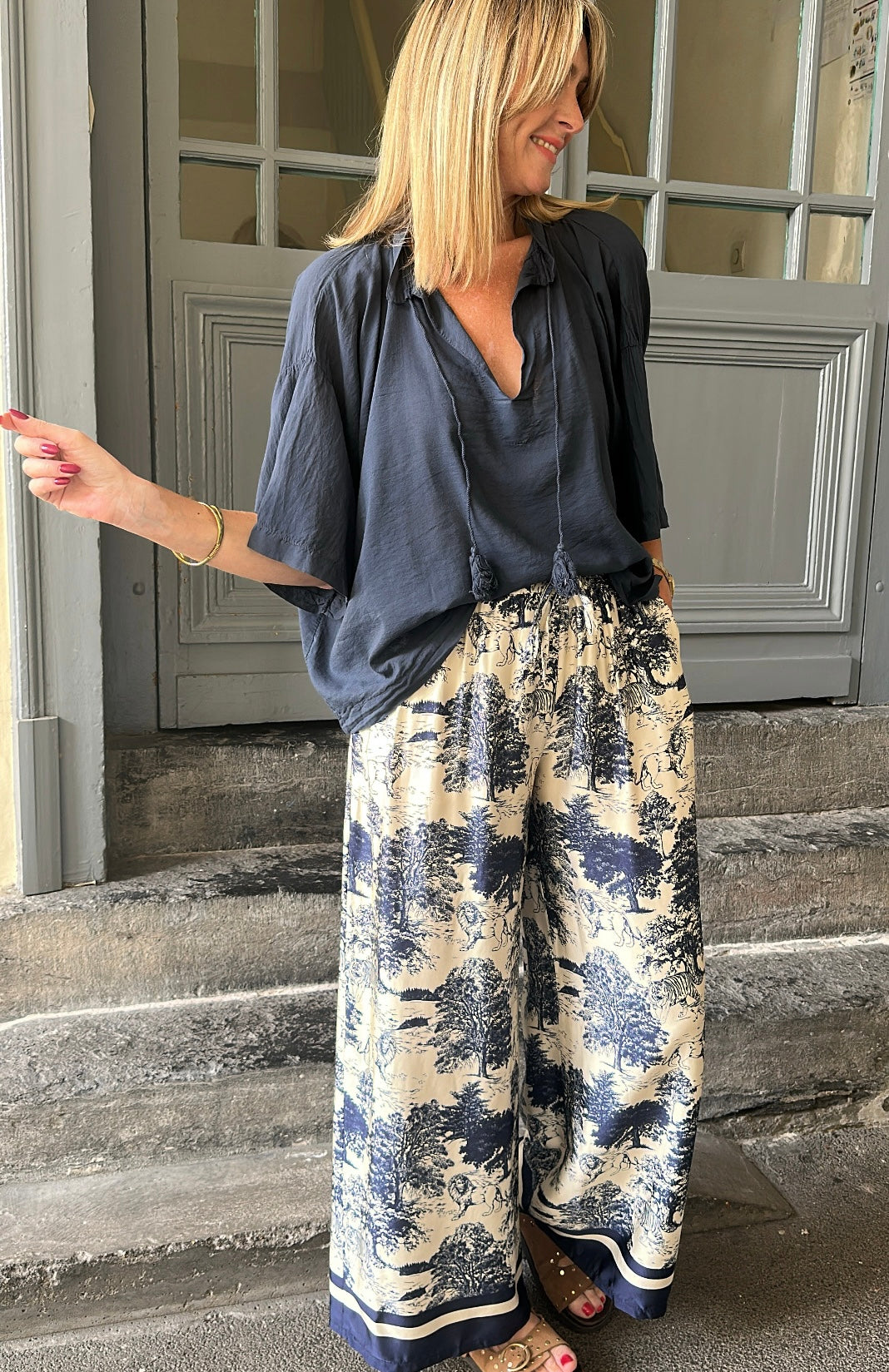 Blouse ANITA Bleu marine