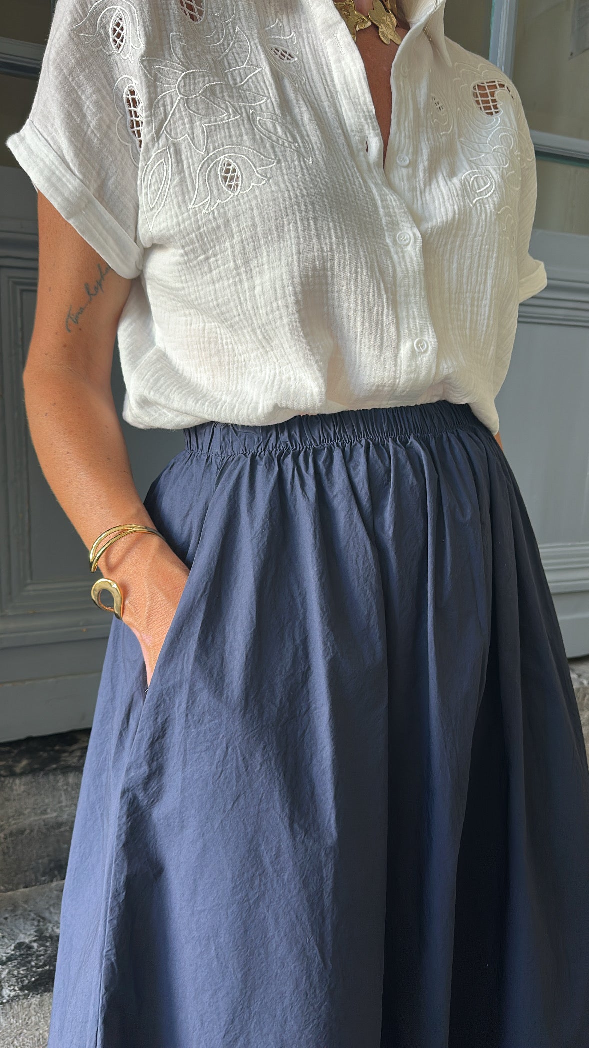 Jupe ASTRID Bleu marine