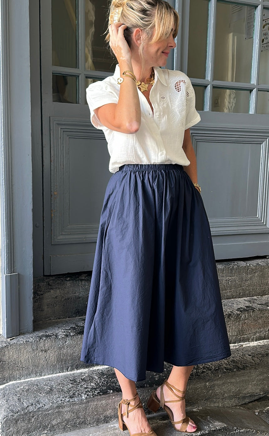 Jupe ASTRID Bleu marine