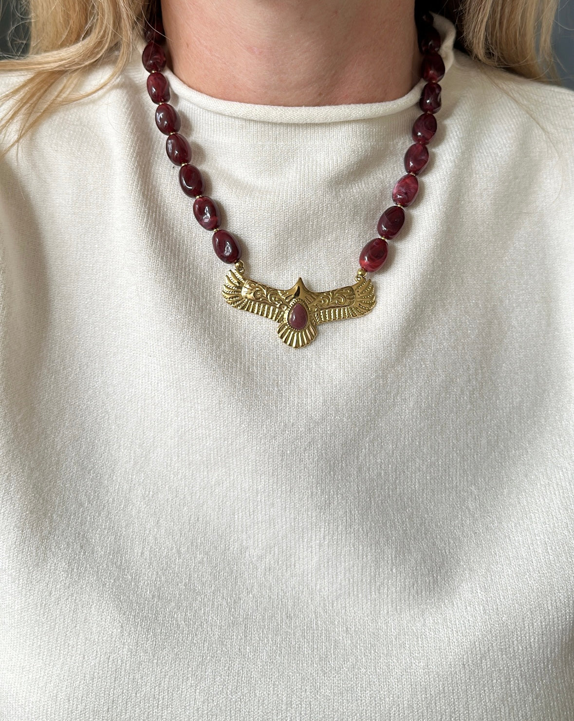 Collier AIGLE Bordeaux
