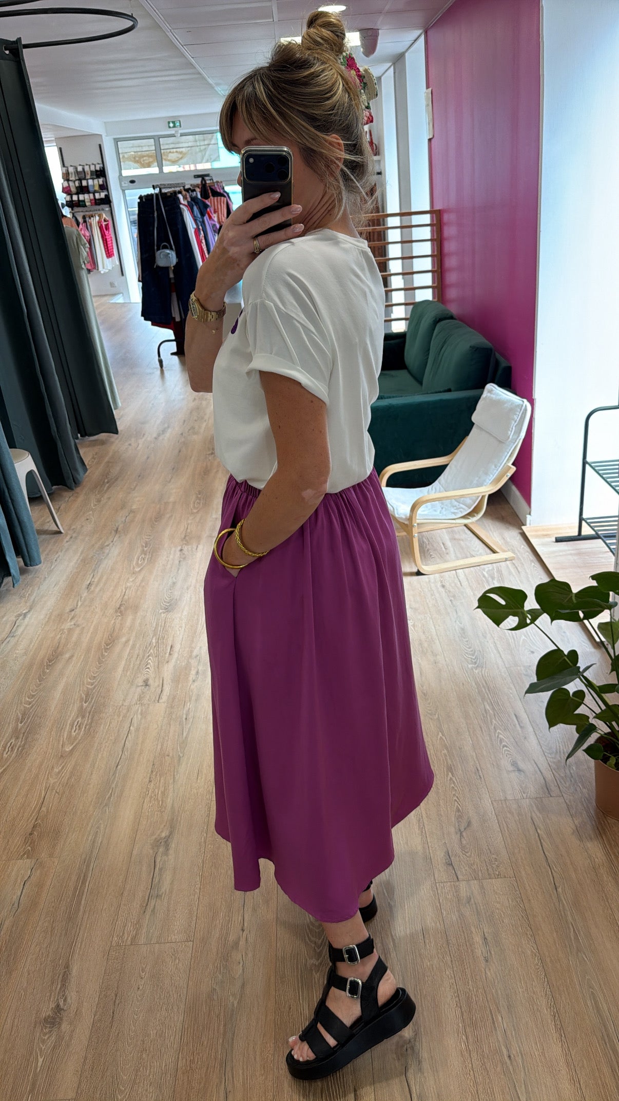 T-shirt AMOUR Blanc/Violet