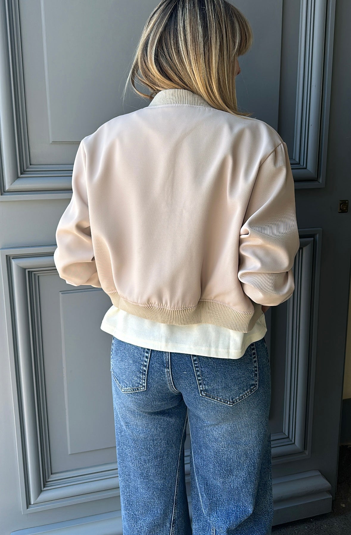 Bomber GARANCE Beige rosé