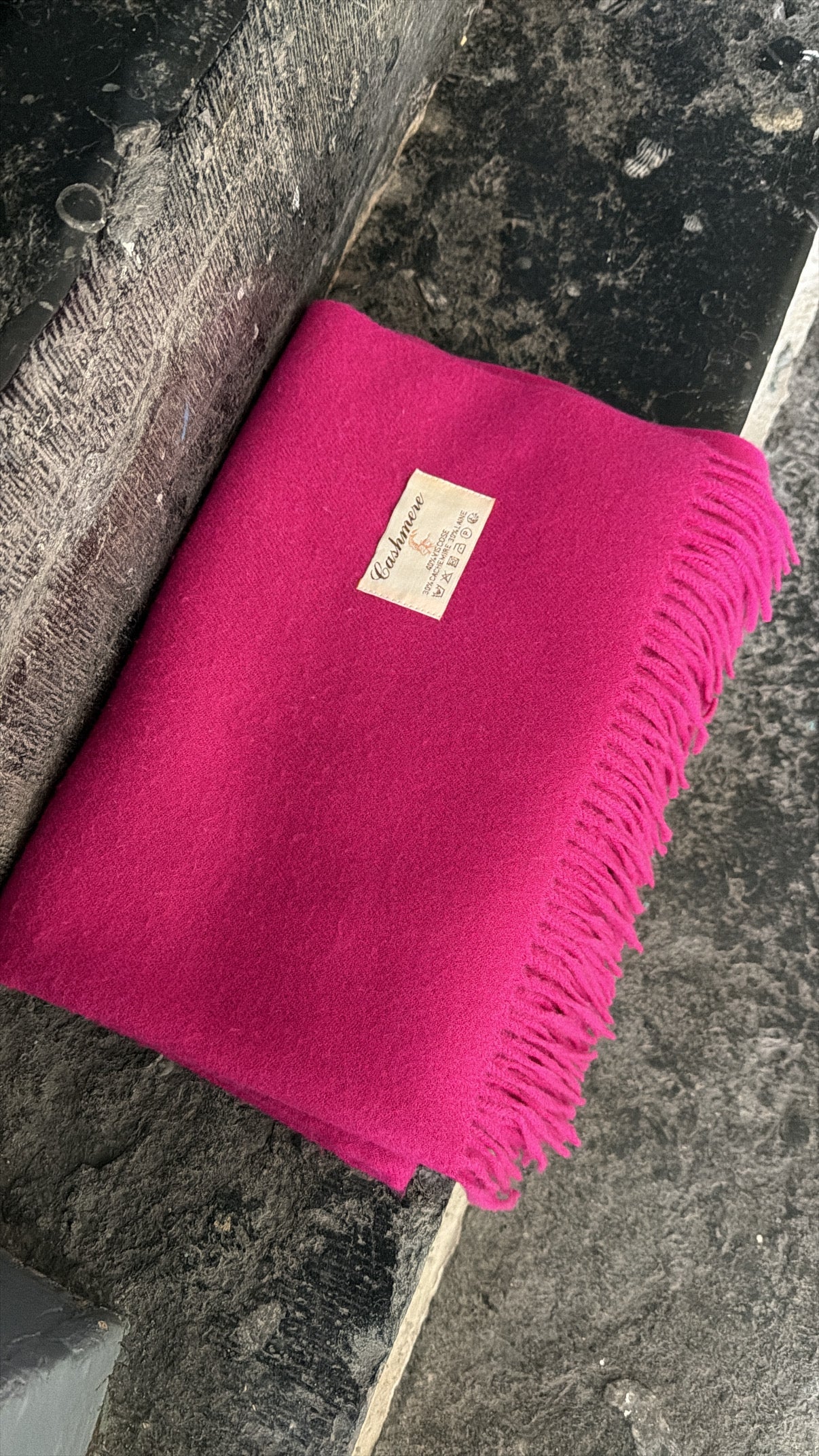 Maxi écharpe LOU Magenta