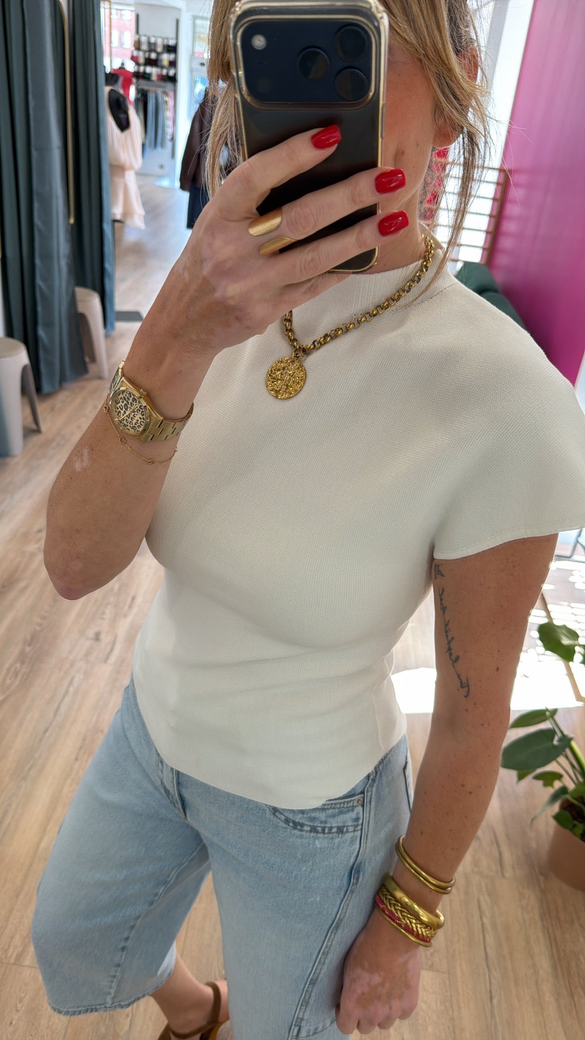 Top AURORE Blanc