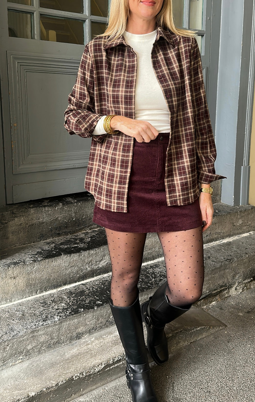 Chemise ZOÉ Bordeaux