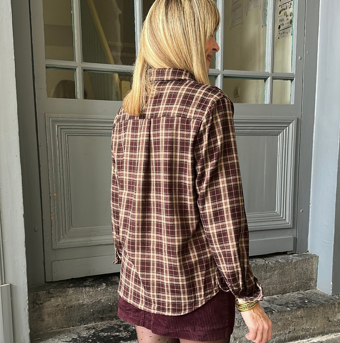 Chemise ZOÉ Bordeaux