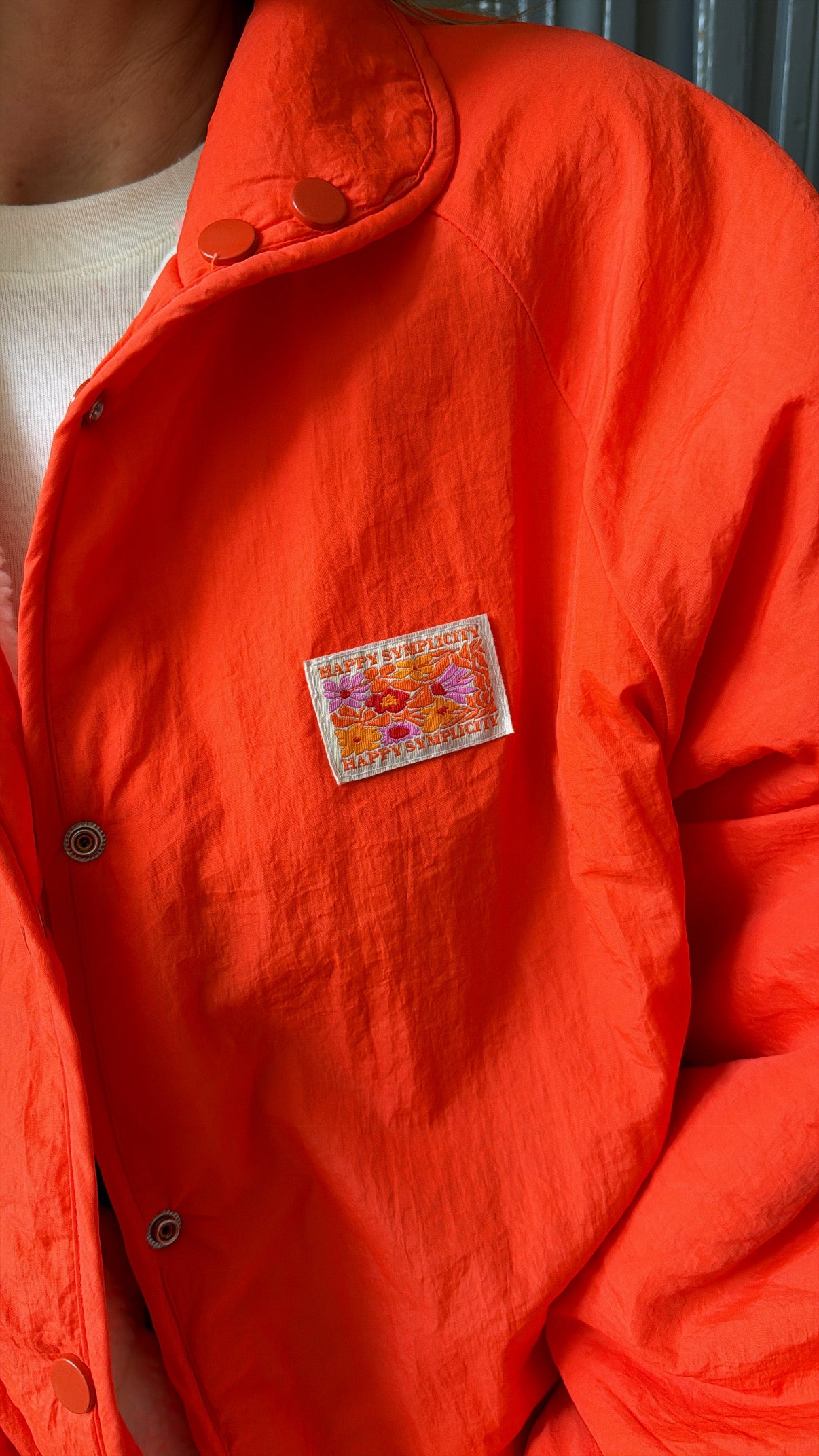 Veste ALYSÉE Écru/Orange