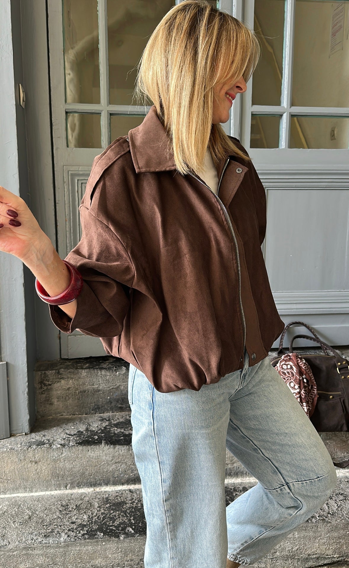Bomber LINA chocolat