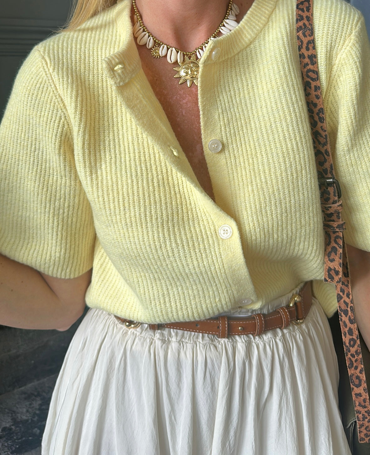 Cardigan SILLY PIECES Pale Banana