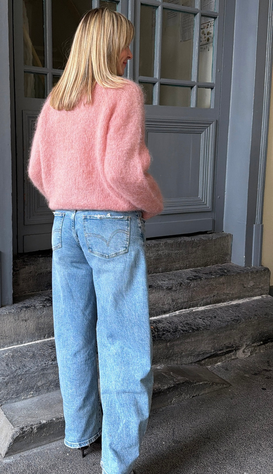 Pull LEONTINE Rose poudré