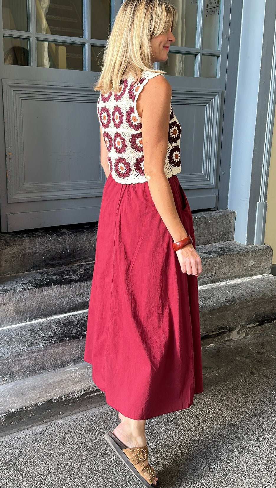 Jupe ELOÏSE Bordeaux