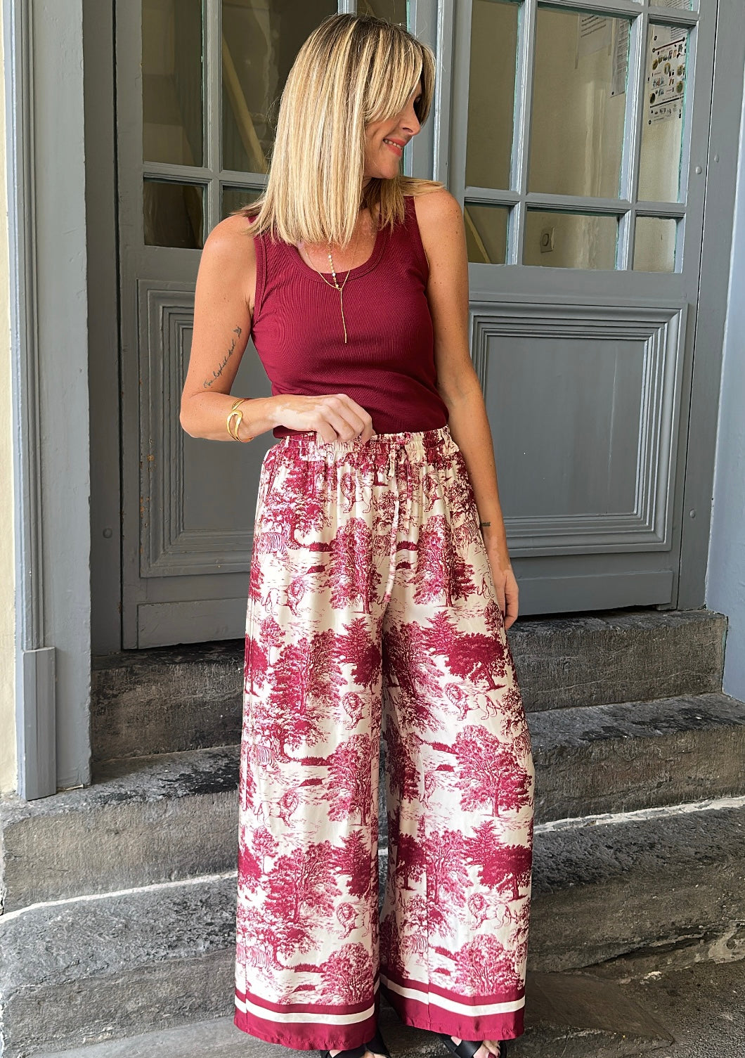 Pantalon LEON Bordeaux